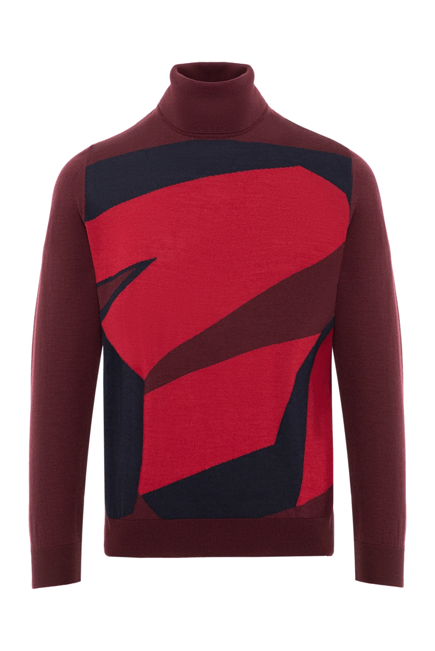 Zilli гольф з вовни та шовку з графічним малюнком у вогняній палітрі 189633 - фото 1