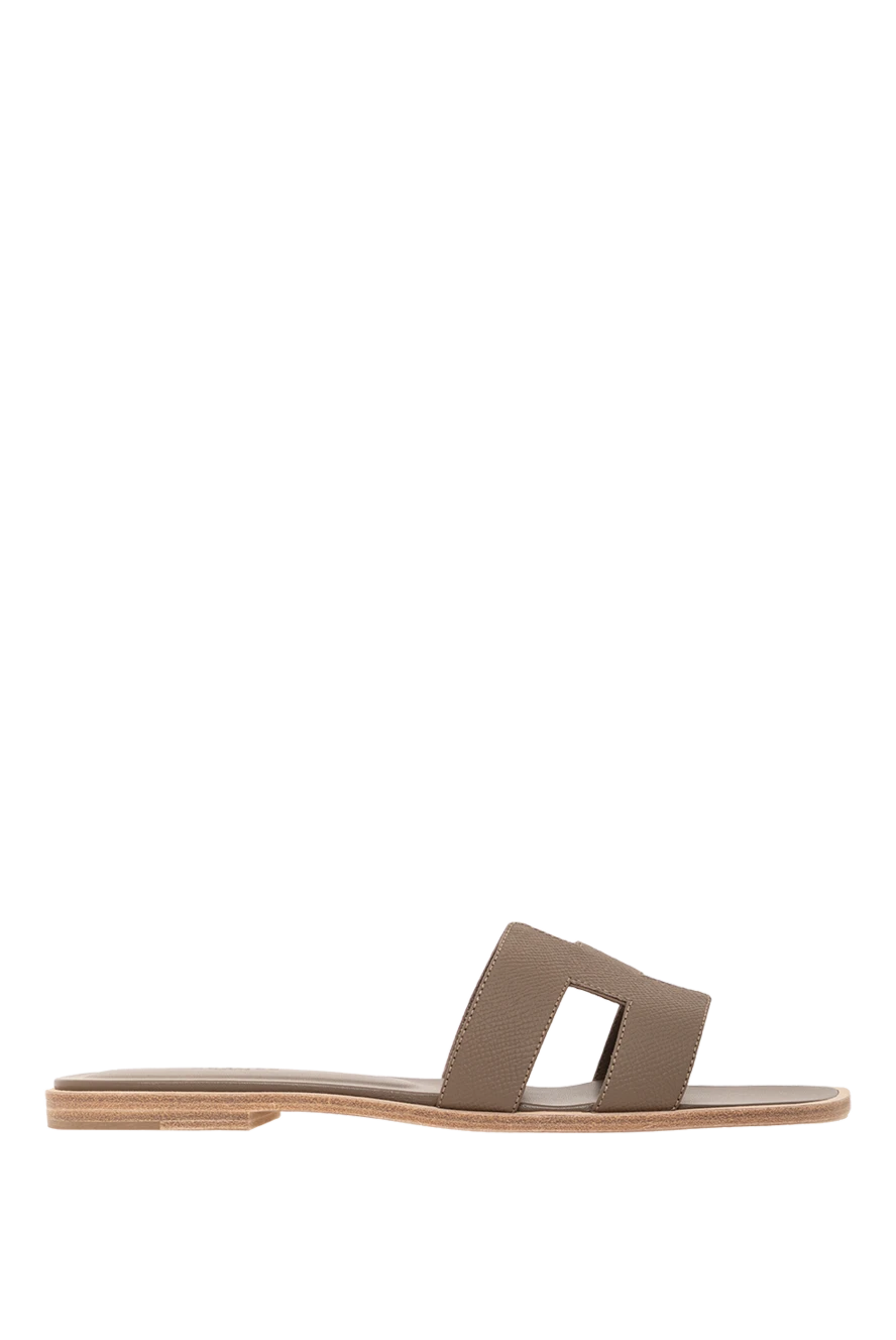 Hermes oran sandals in epsom leather with iconic 'h' detail 189651 - photo 1