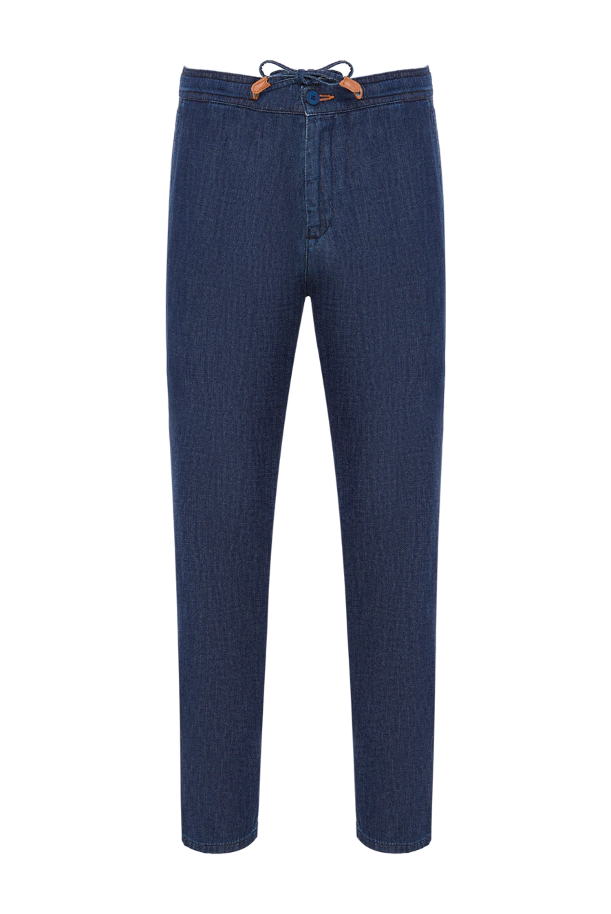 Scissor Scriptor джинсы с притачным поясом на кулиске и декоративной прострочкой 189706 - фото 1