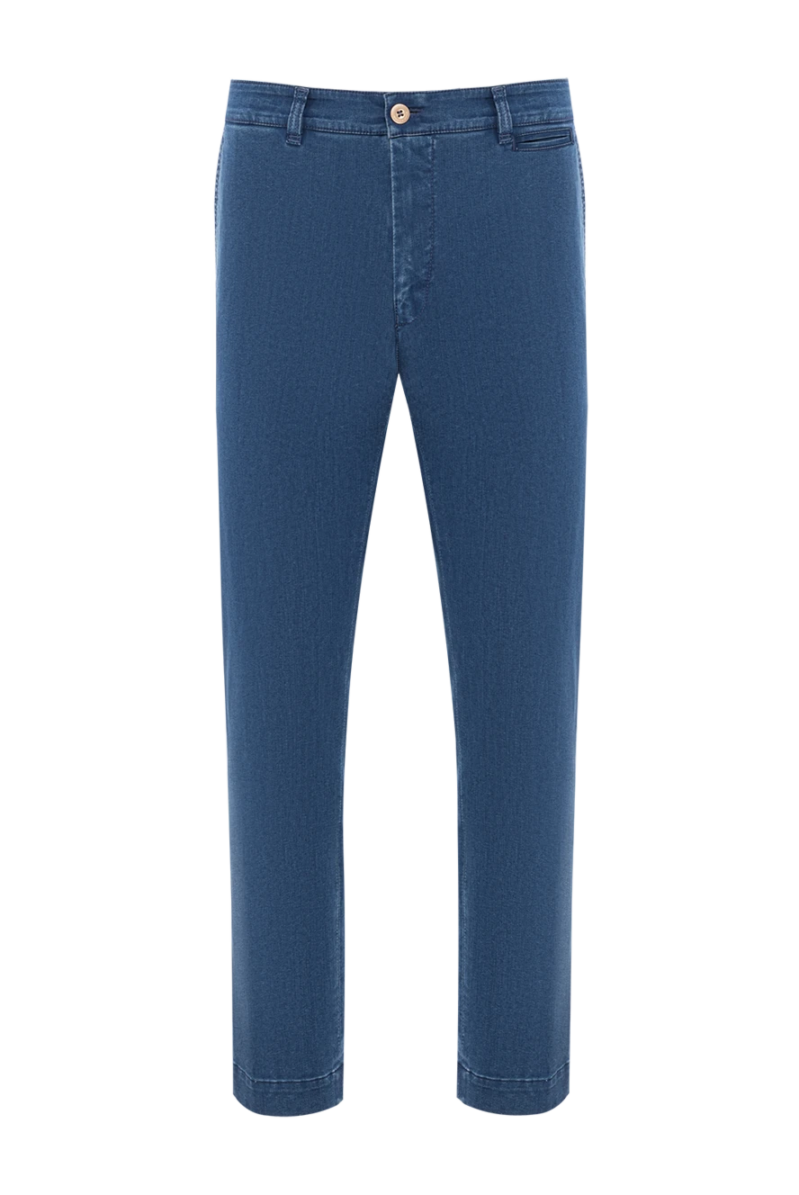 Scissor Scriptor light blue jeans made of soft cotton with imitation of classic trousers 189713 - photo 1