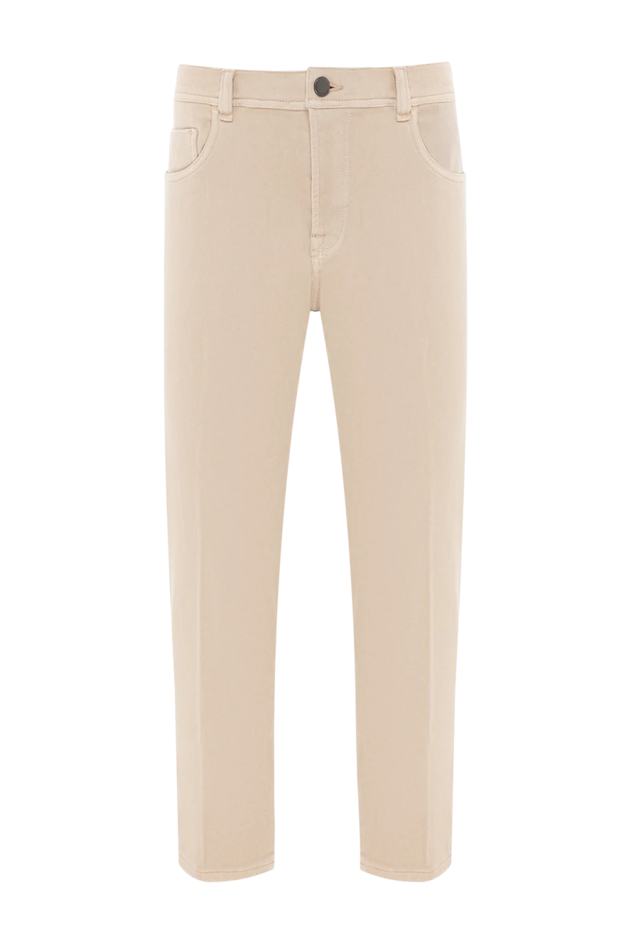 Scissor Scriptor джинси світло-пісочного відтінку з еластичним поясом 189749 - фото 1