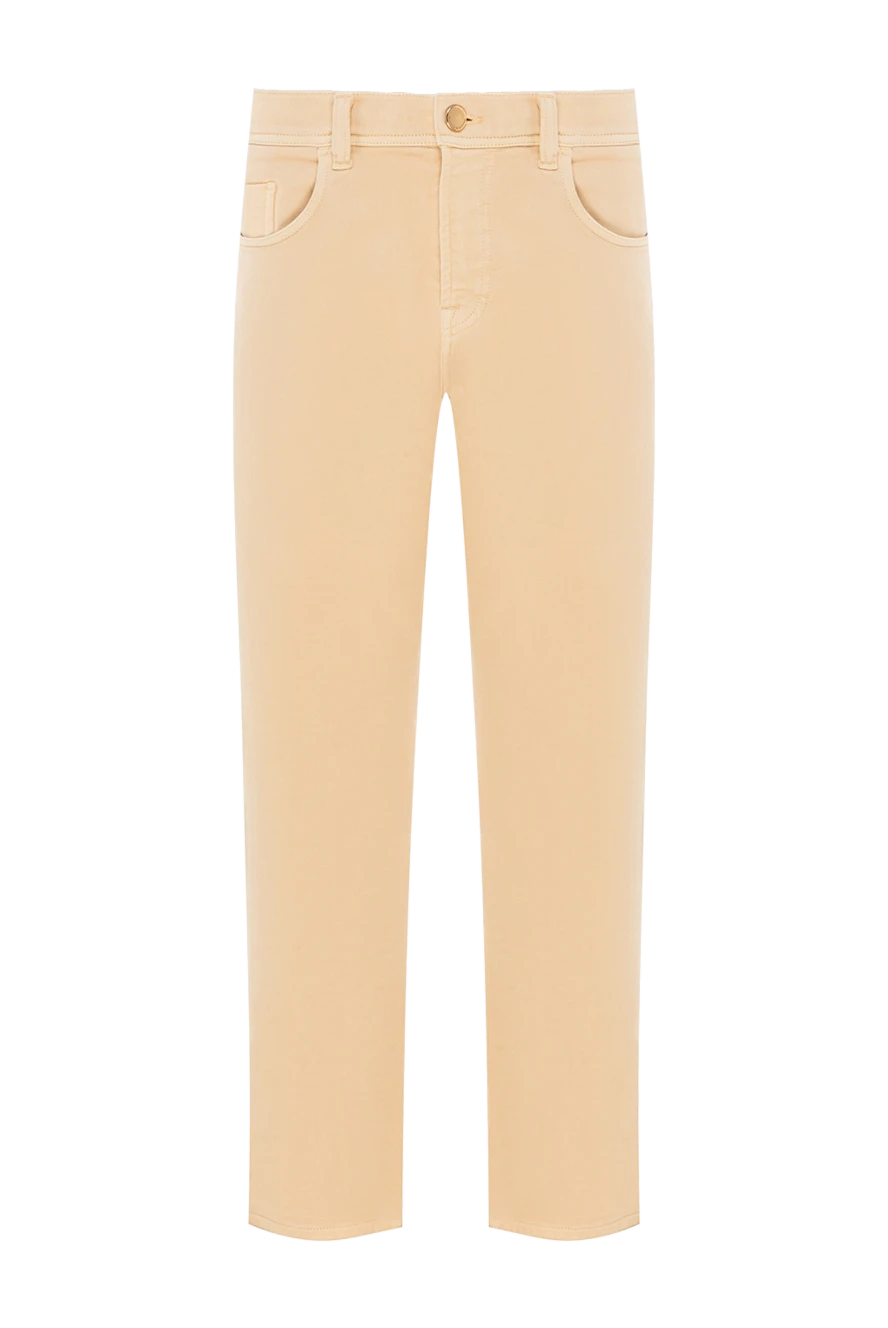 Scissor Scriptor джинсы бежевого цвета из мягкого хлопка 189750 - фото 1