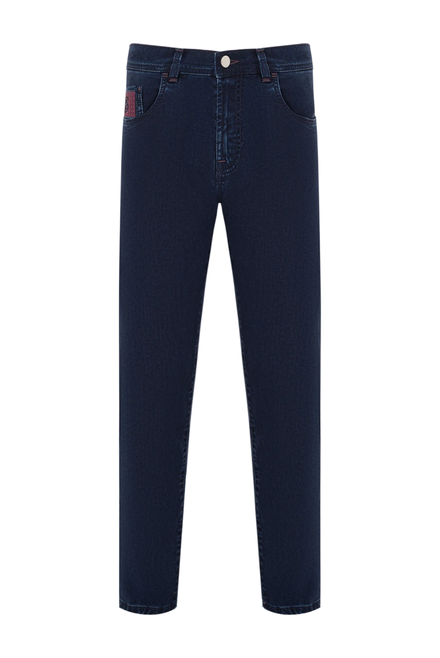 Scissor Scriptor dark blue jeans with contrasting embroidery 189773 - photo 1