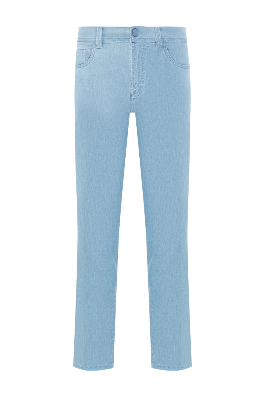 Scissor Scriptor джинсы из лёгкого хлопка небесно-голубого цвета 189782 - фото 1