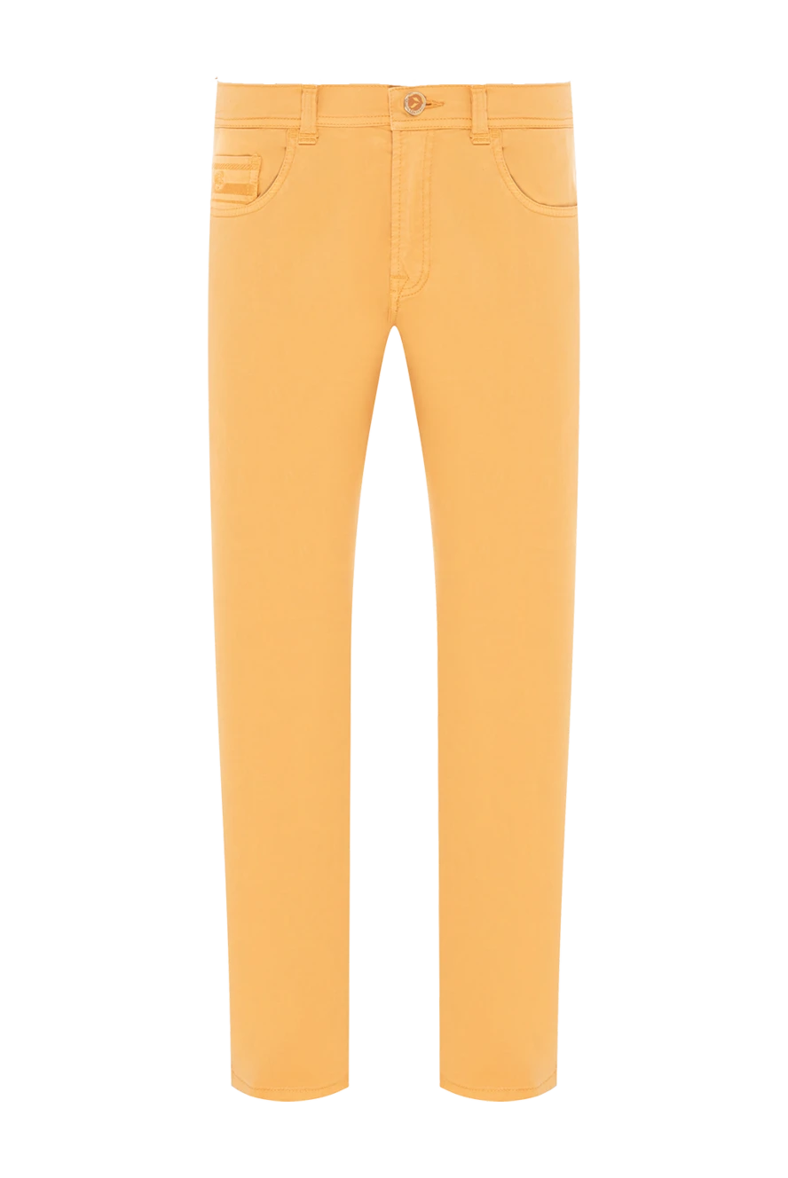 Scissor Scriptor жовті джинси з вишивкою на задніх кишенях 189791 - фото 1