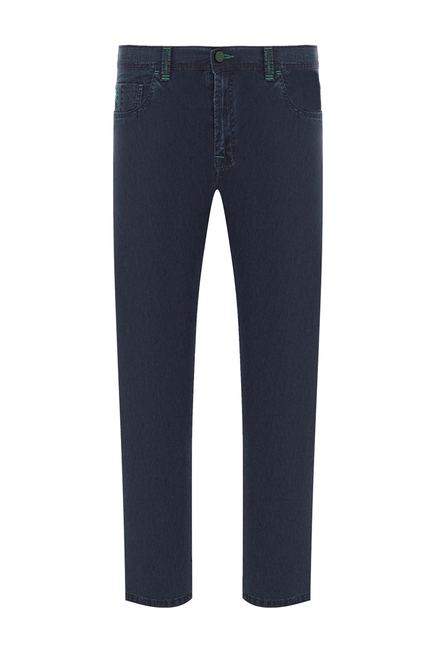 Scissor Scriptor прямі джинси із зеленими шльовками та кантом. 189792 - фото 1