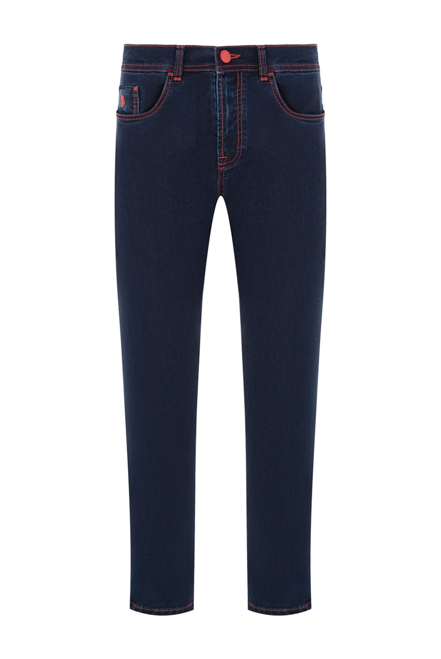 Scissor Scriptor джинсы из плотного денима с акцентом на контрастную прострочку 189795 - фото 1