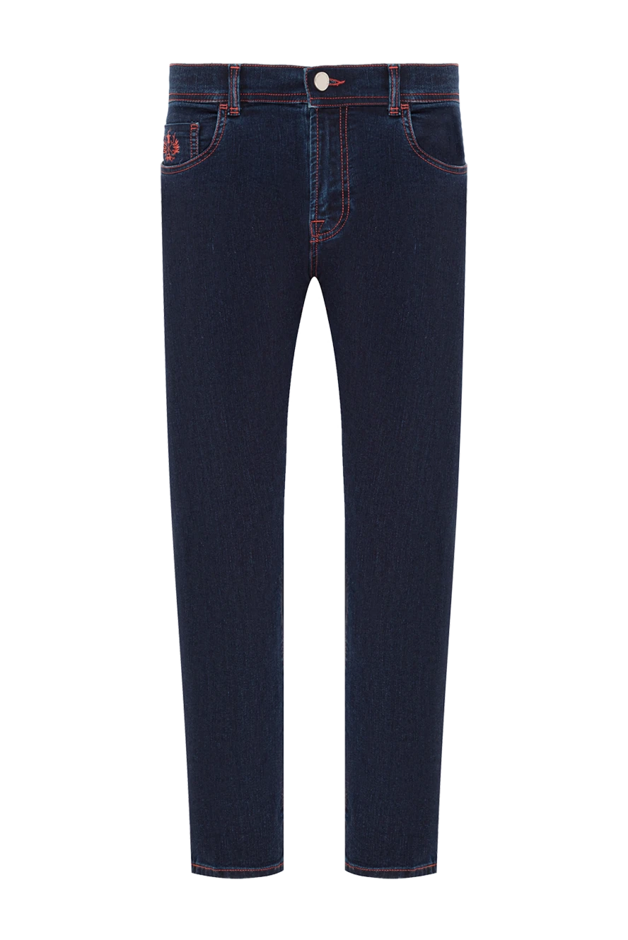 Scissor Scriptor deep blue jeans with scarlet stitching 189796 - photo 1