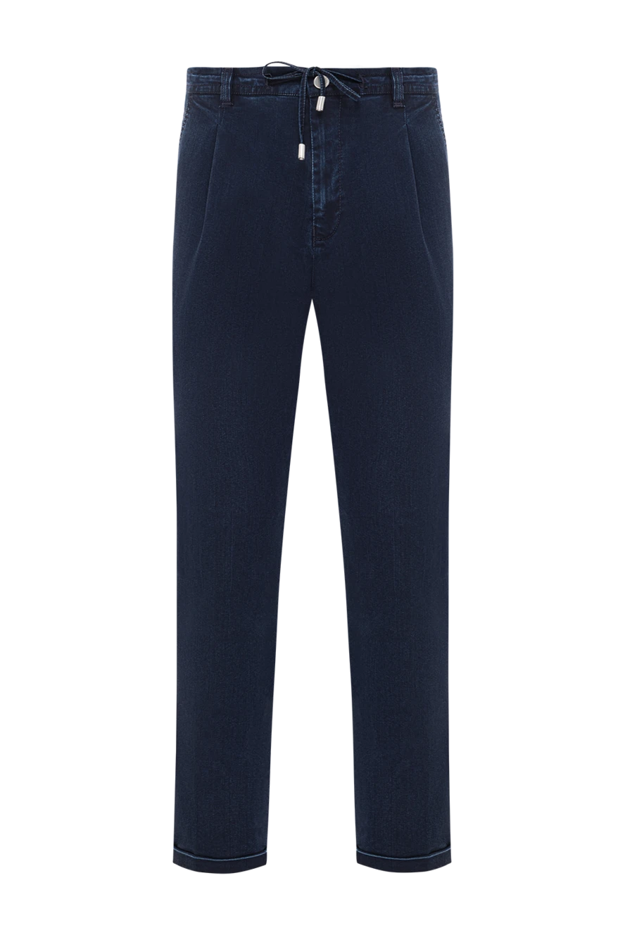 Scissor Scriptor trousers in soft denim with drawstring and pleated waist 189832 - photo 1