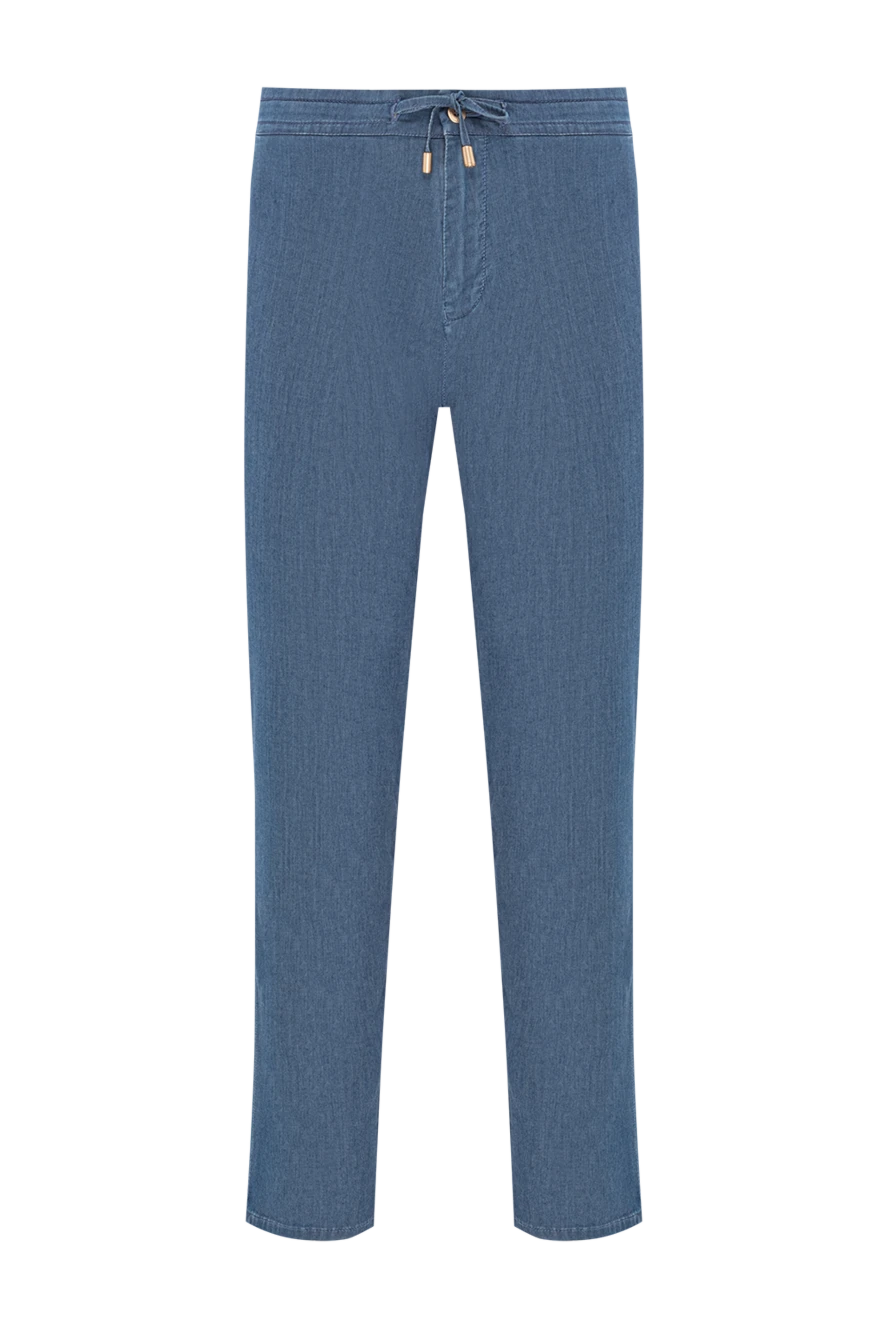 Scissor Scriptor синие джинсы с эластичным поясом и задними прорезными карманами 189839 - фото 1