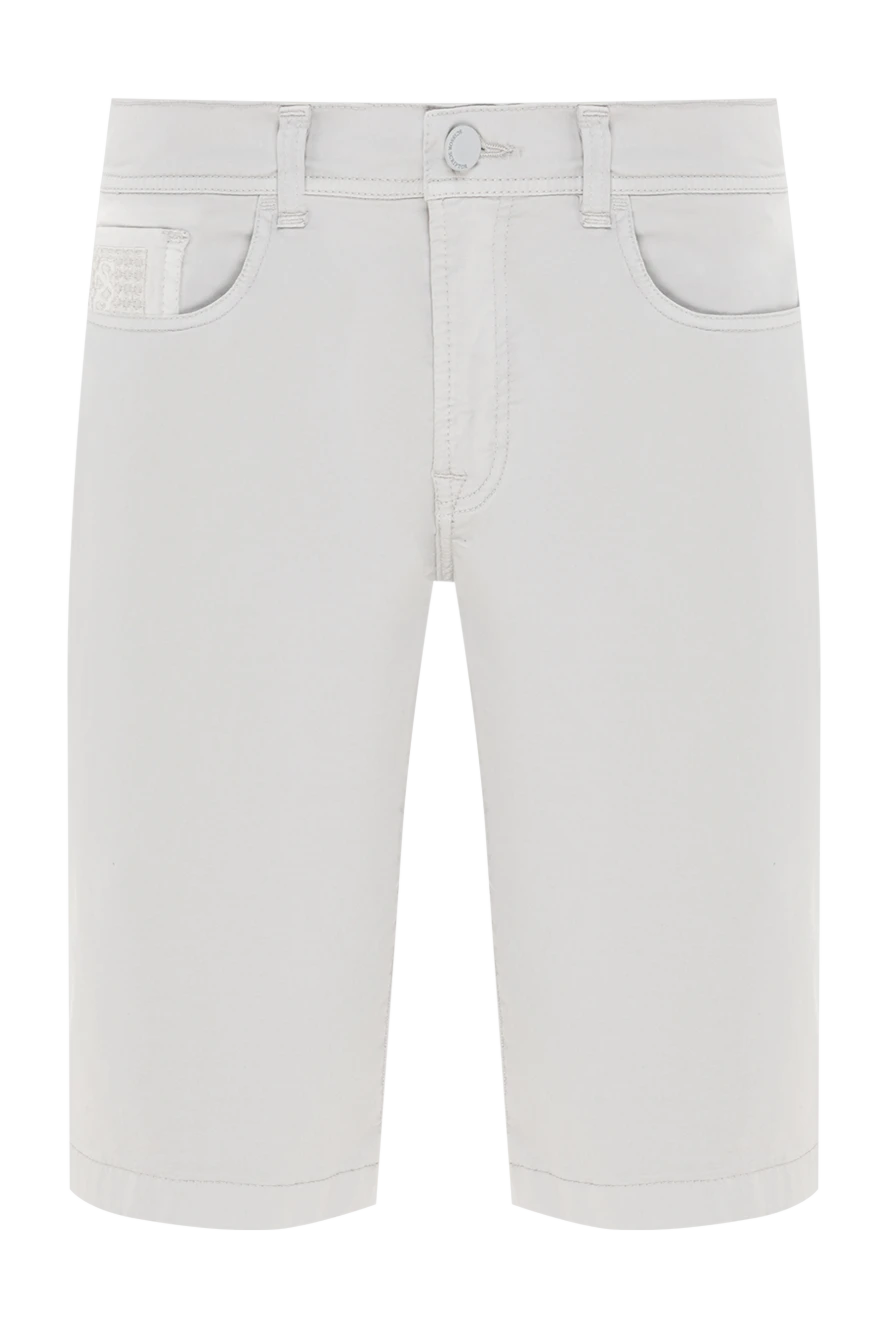 Scissor Scriptor світлі бавовняні шорти з брендовими елементами та комфортною посадкою 189873 - фото 1