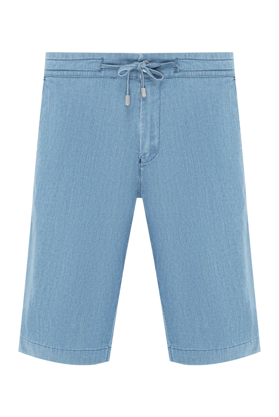 Scissor Scriptor шорты из светлого денима с поясом на кулиске и прорезными карманами 189879 - фото 1