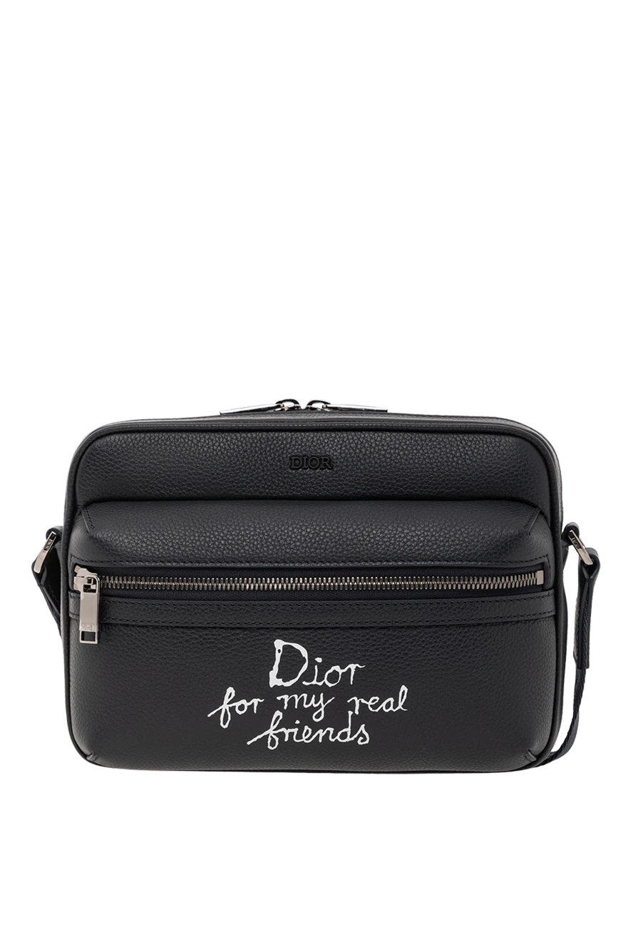 Dior сумка-мессенджер dior rider 2.0 на молнии из кожи черного цвета 190088 - фото 1
