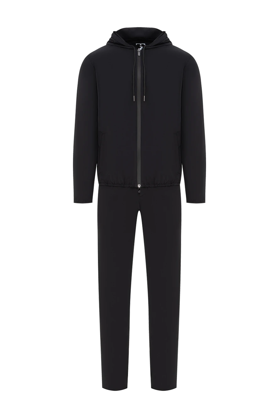 Tombolini чорний спортивний костюм з капюшоном та блискавкою з легкої тканини 190098 - фото 1