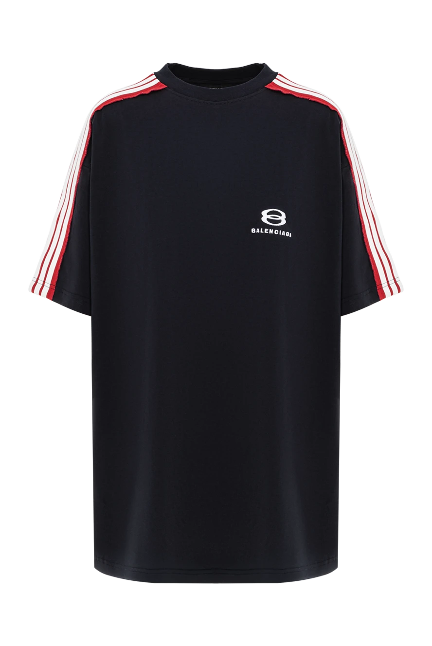Balenciaga футболка unity sports icon большого размера в выцветшем черном цвете 190113 - фото 1