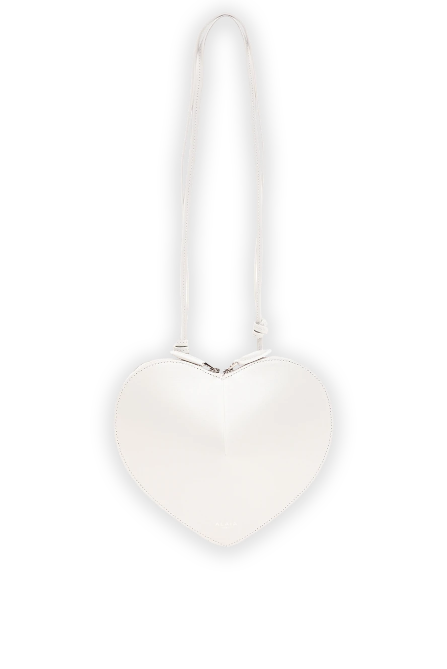 Alaia le c?ur calfskin heart shaped bag women white 190161 - photo 1