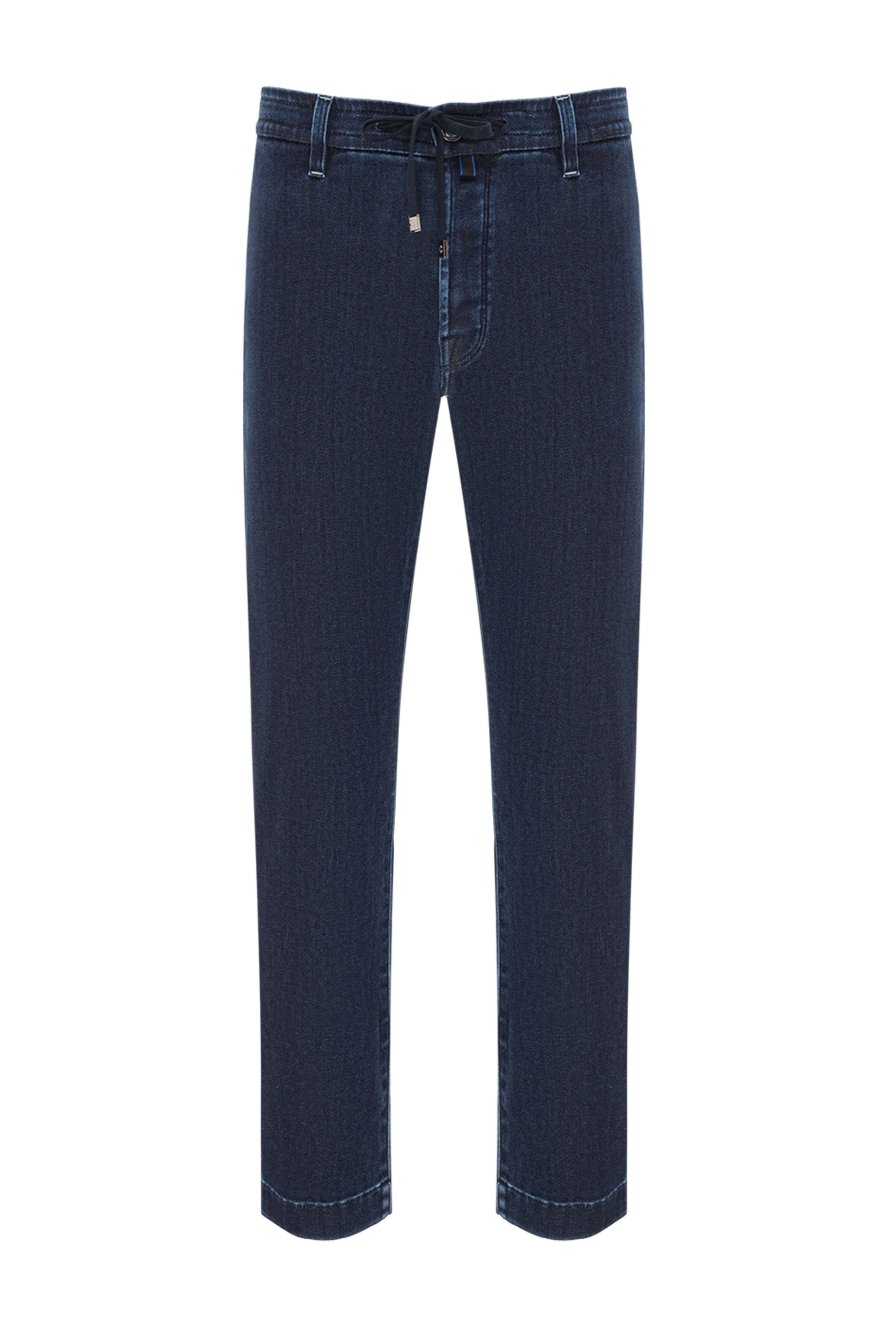 Jacob Cohen men's universal dark jeans with a comfortable belt 190197 - photo 1