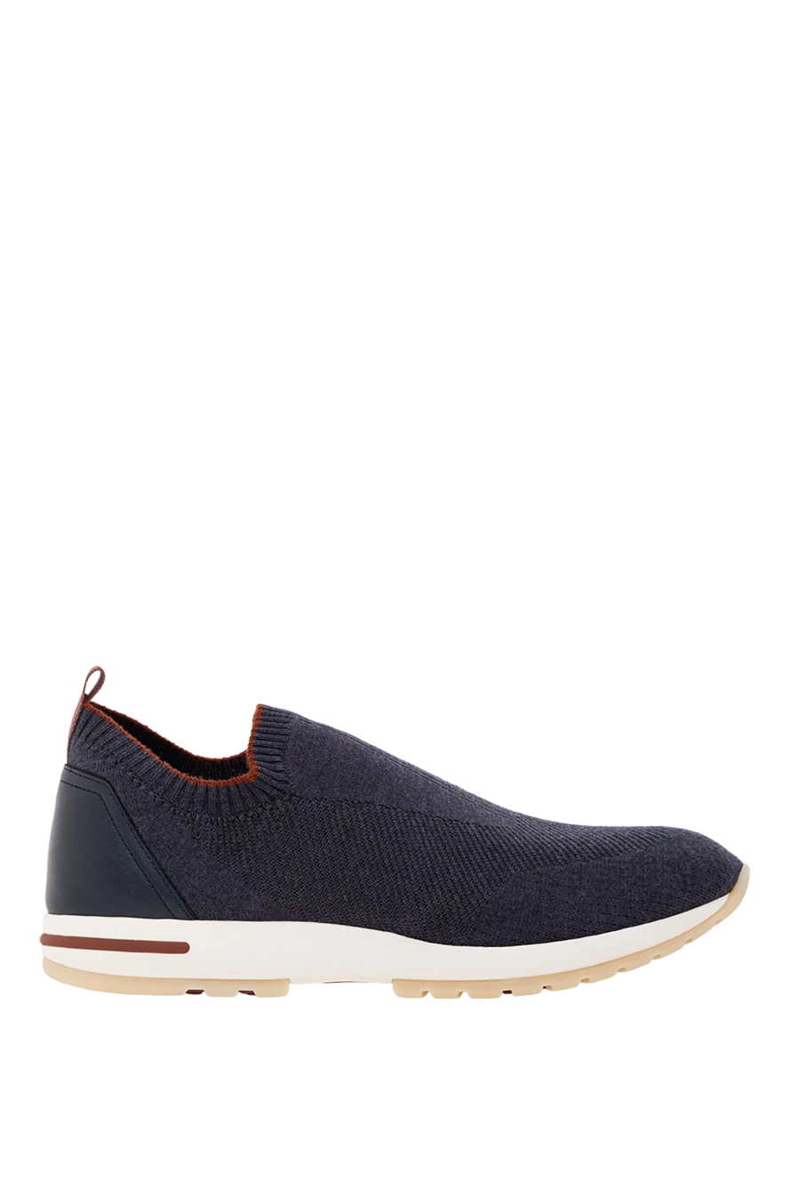 Loro Piana ультралегкі кросівки 360 lp flexy walk із вовни з обробкою із телячої шкіри сірі 190213 - фото 1
