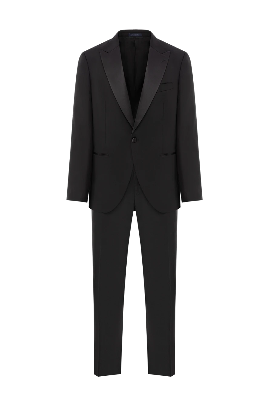 Sartoria Latorre men's black single-breasted tuxedo with satin lapels 190242 - photo 1