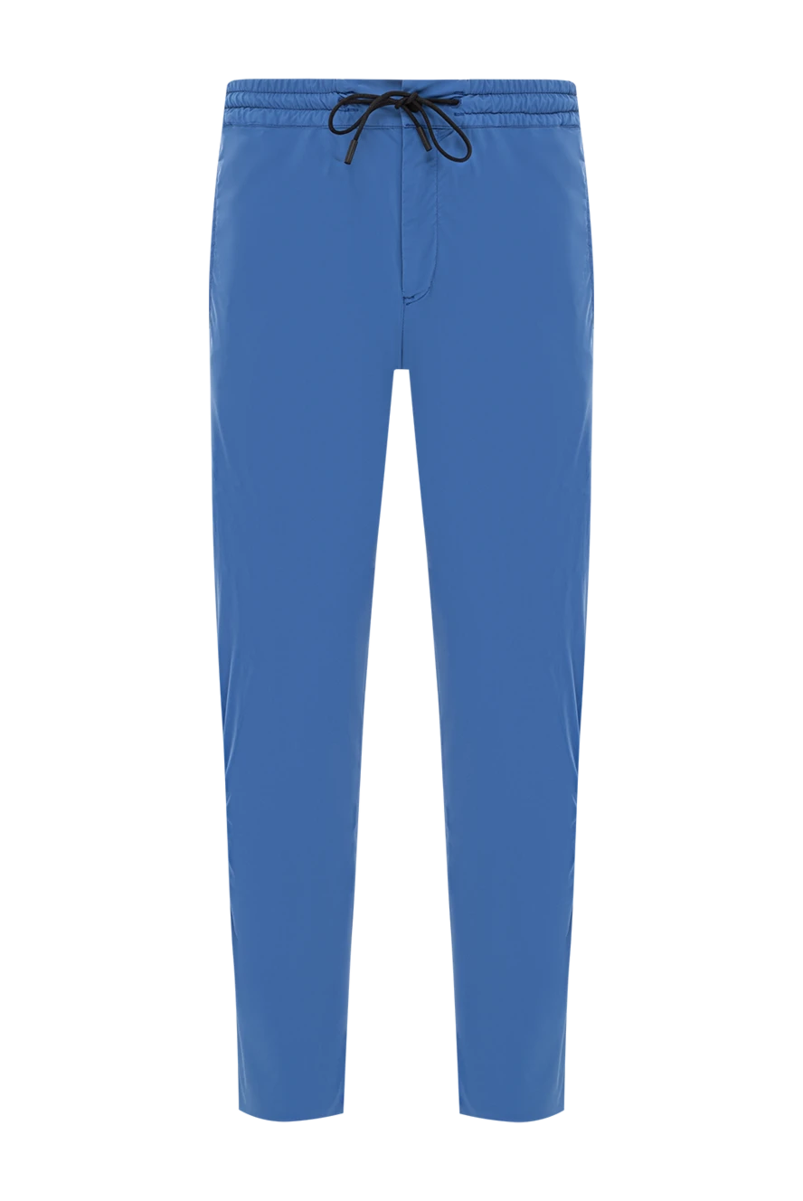 PT01 (Pantaloni Torino) штани чоловічі блакитні з легкої тканини з утяжкою на талії 190367 - фото 1