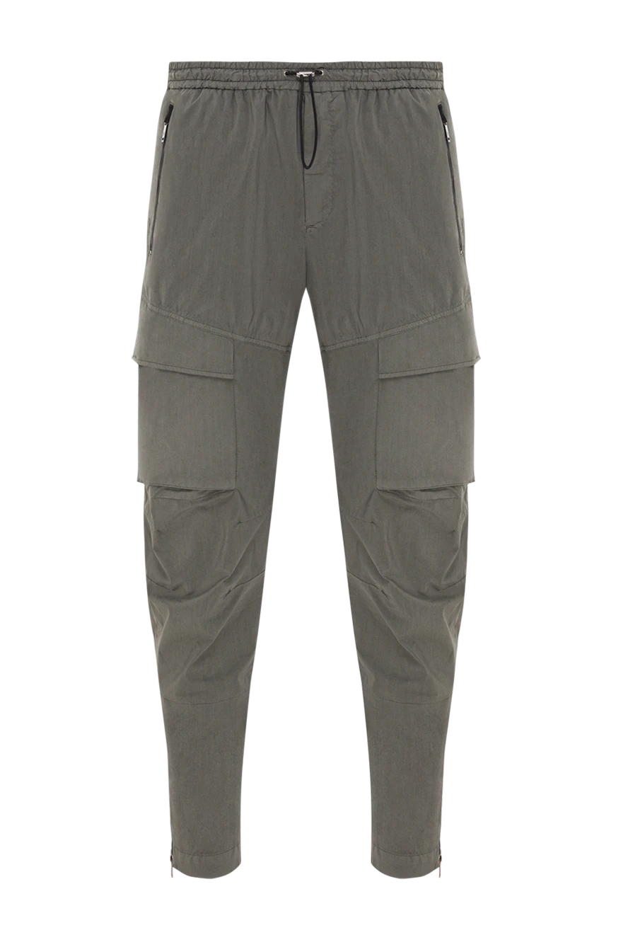 PT01 (Pantaloni Torino) штани чоловічі зелені карго прямого крою з регульованим поясом 190369 - фото 1