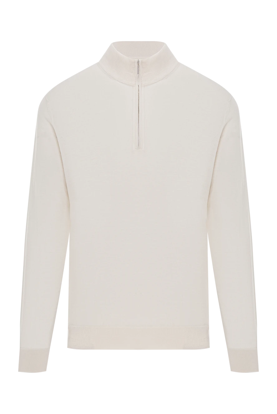 Cesare di Napoli men's light wool troyer with a high collar 190441 - photo 1