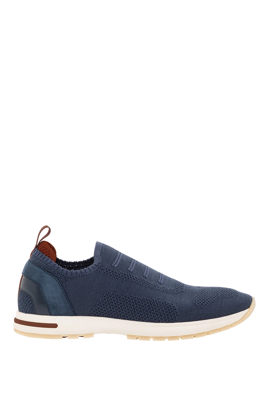 Loro Piana кроссовки-слипоны синие женские 360 lp flexy walk на ультралегкой подошве 190489 - фото 1