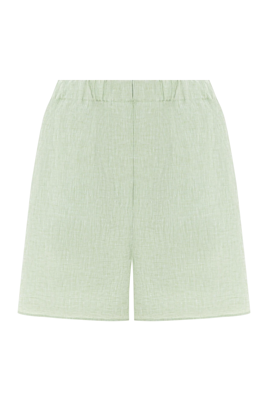 Loro Piana angelo green bermuda shorts made from signature aloe vera treated linen 190493 - photo 1
