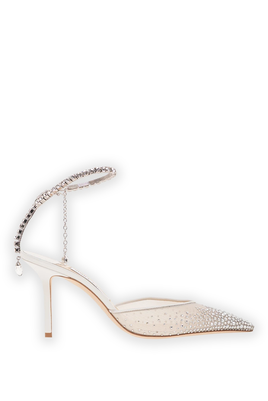 Jimmy Choo культові босоніжки saeda85 із сітчастої тканини прикрашеної кристалами 190518 - фото 1