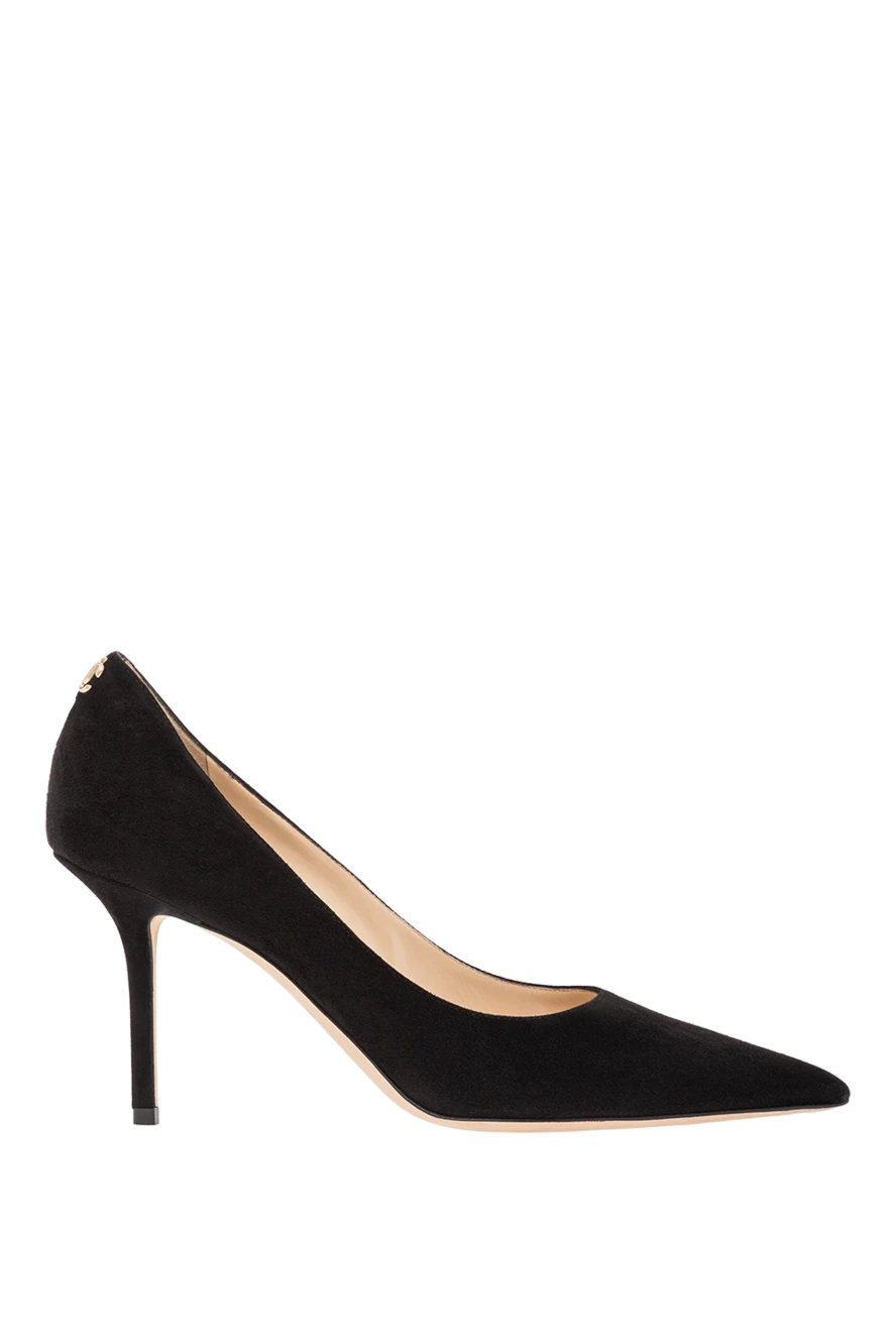 Jimmy Choo черные замшевые туфли love 85 с острым носком женские 190521 - фото 1