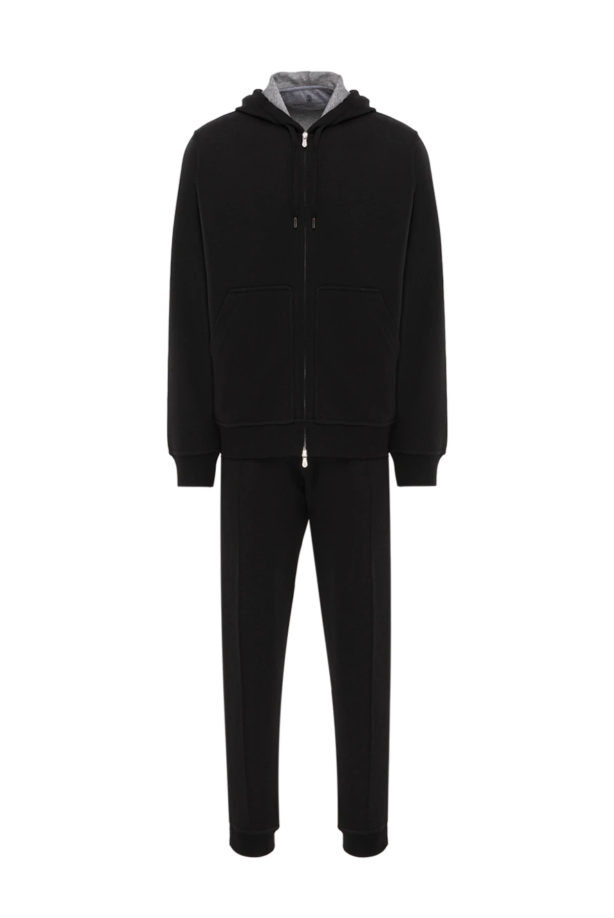 Brunello Cucinelli black urban tracksuit with a hood 190592 - photo 1