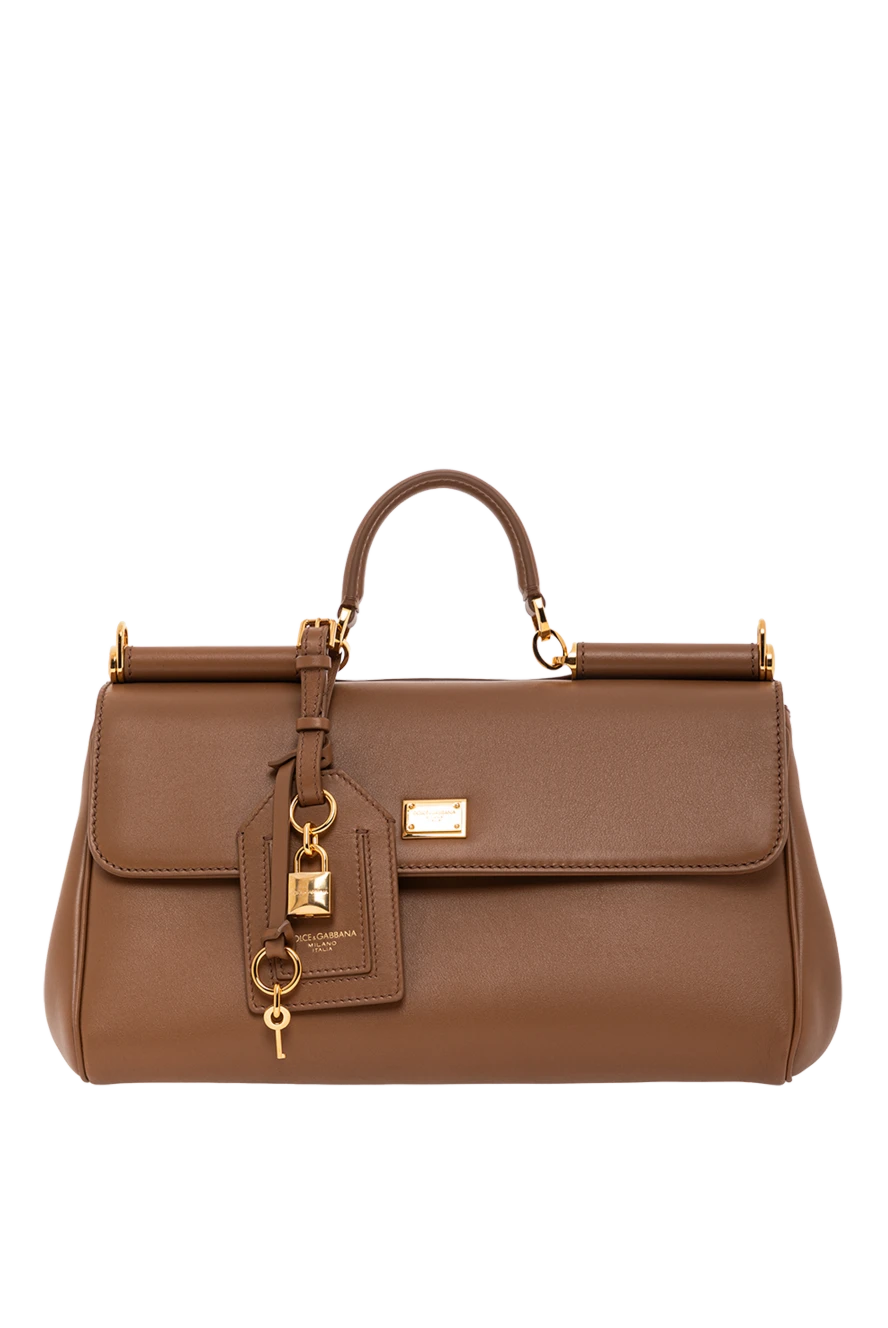 Dolce & Gabbana жіноча сумка my sicily середнього розміру з телячої шкіри плонже 190647 - фото 1