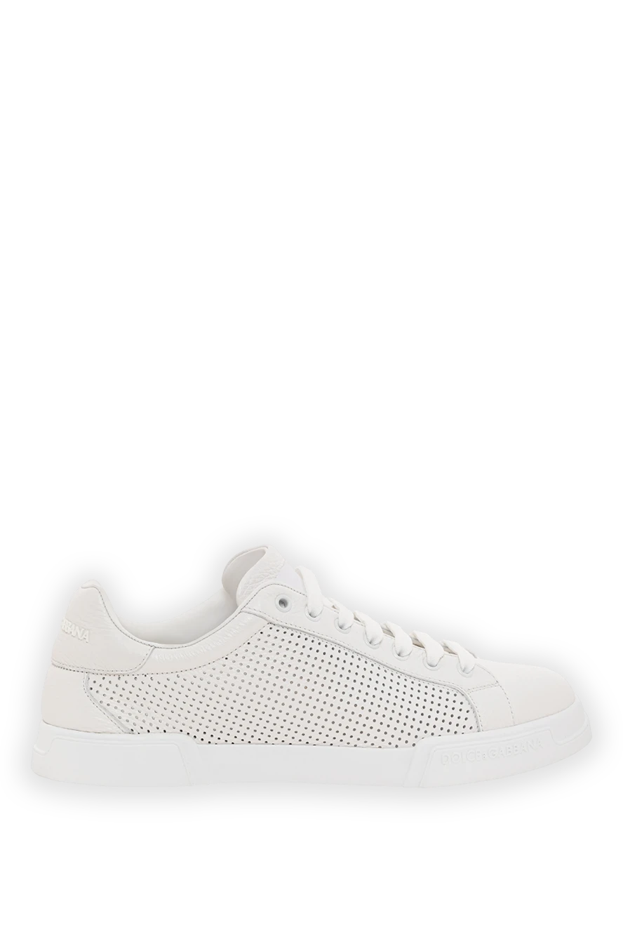 Dolce & Gabbana снікери portofino light strobel з телячої шкіри білі чоловічі 190668 - фото 1