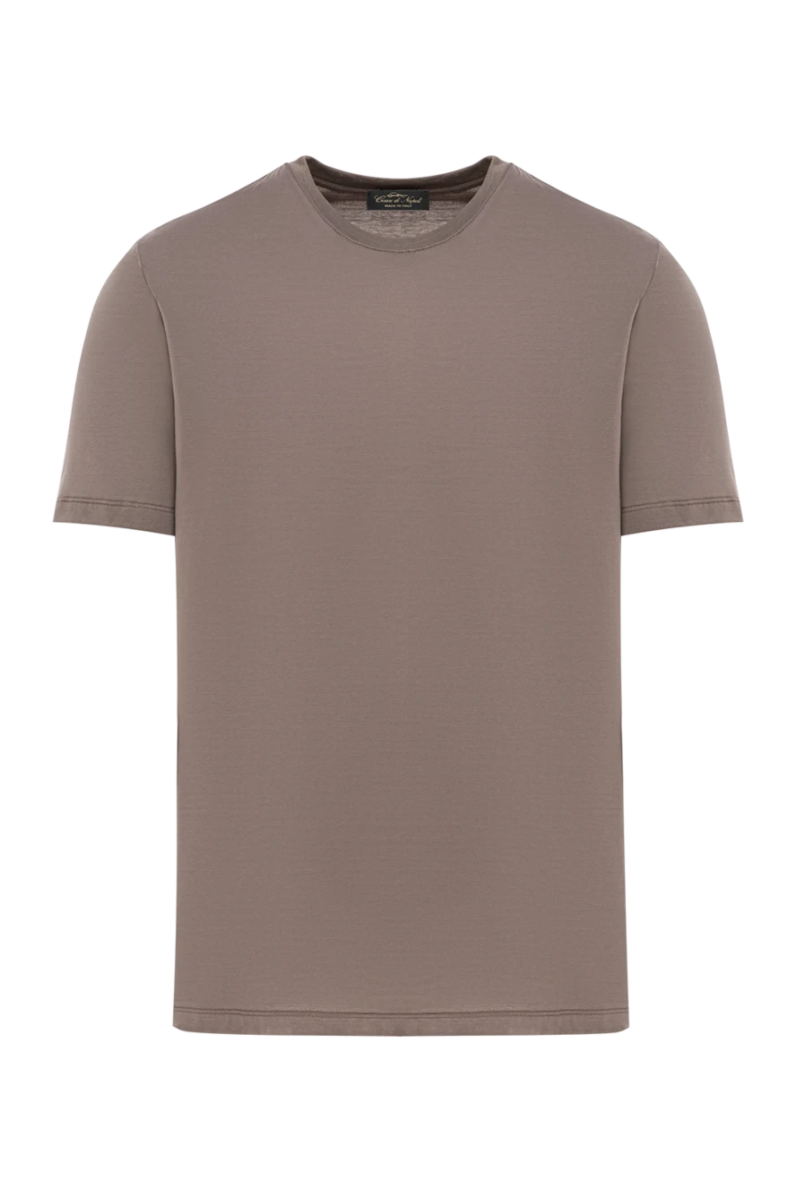 Cesare di Napoli men's plain t-shirt with a light satin sheen 190758 - photo 1