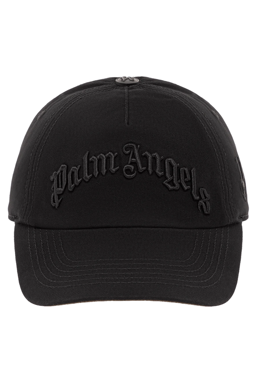 Palm Angels бейсболка бавовняна чорна з об'ємною вишивкою 190851 - фото 1