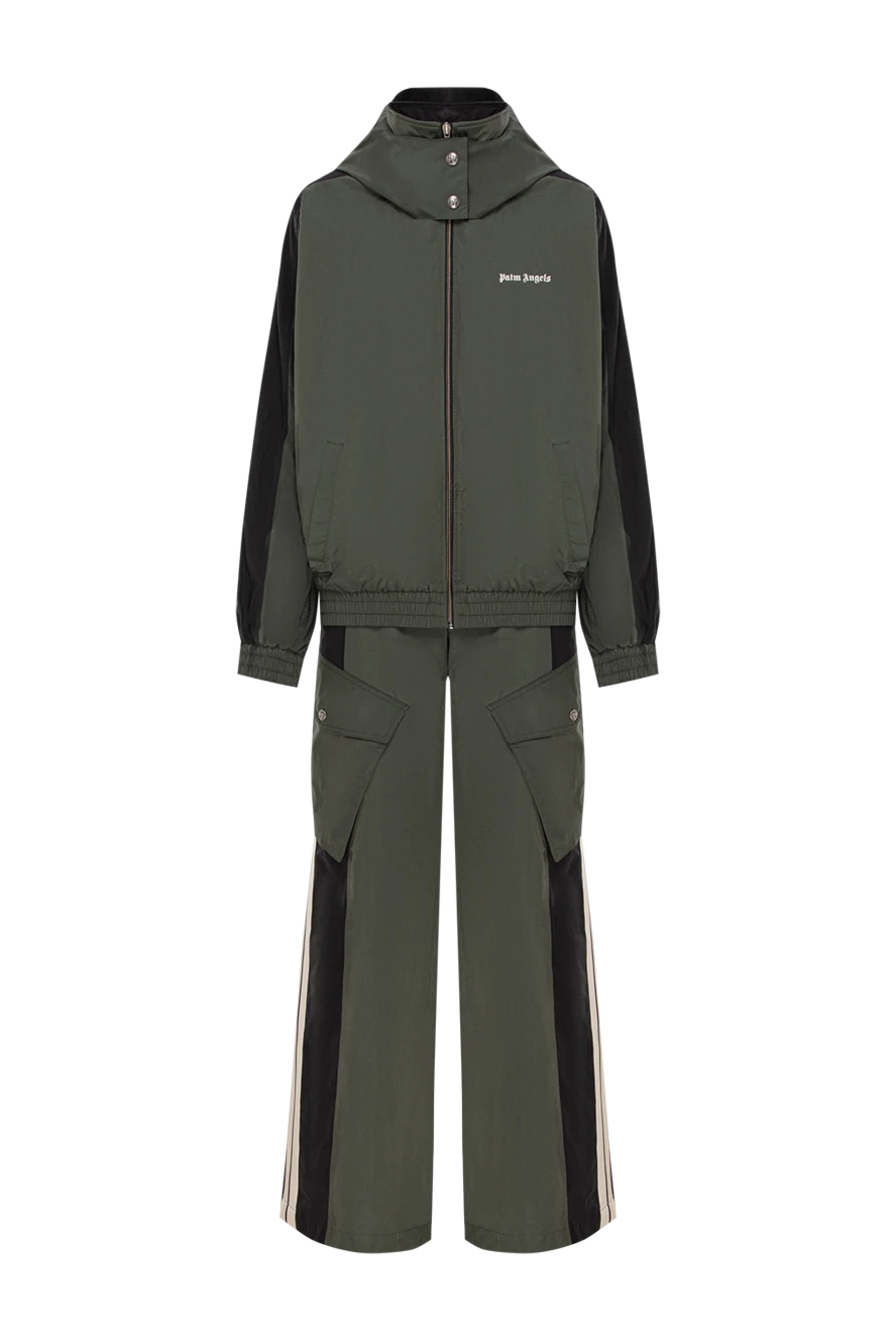Palm Angels oversized green suit with stripes and voluminous pockets 190854 - photo 1