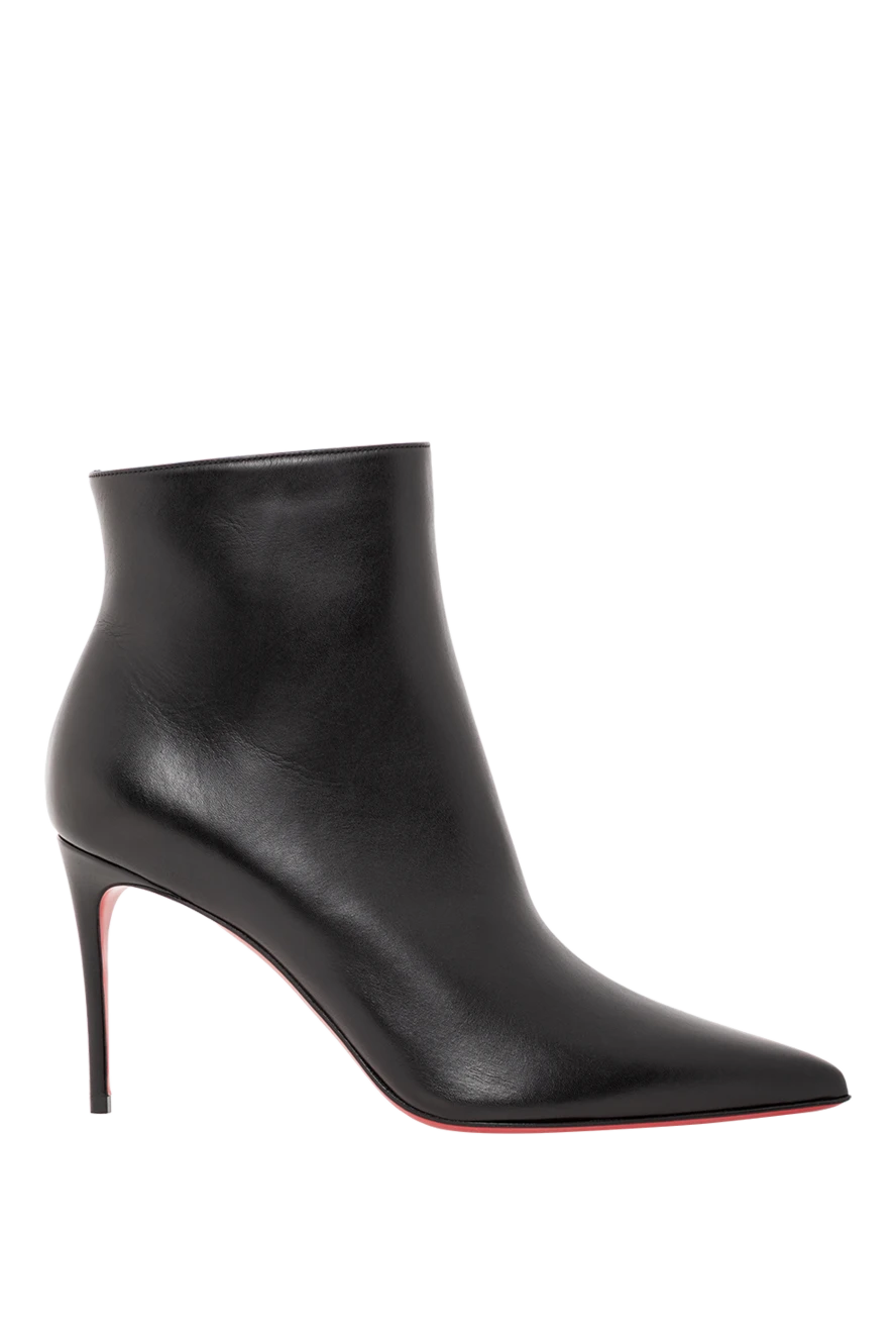 Christian Louboutin жіночі черевики so kate booty з чорної телячої шкіри на тонких підборах 190866 - фото 1