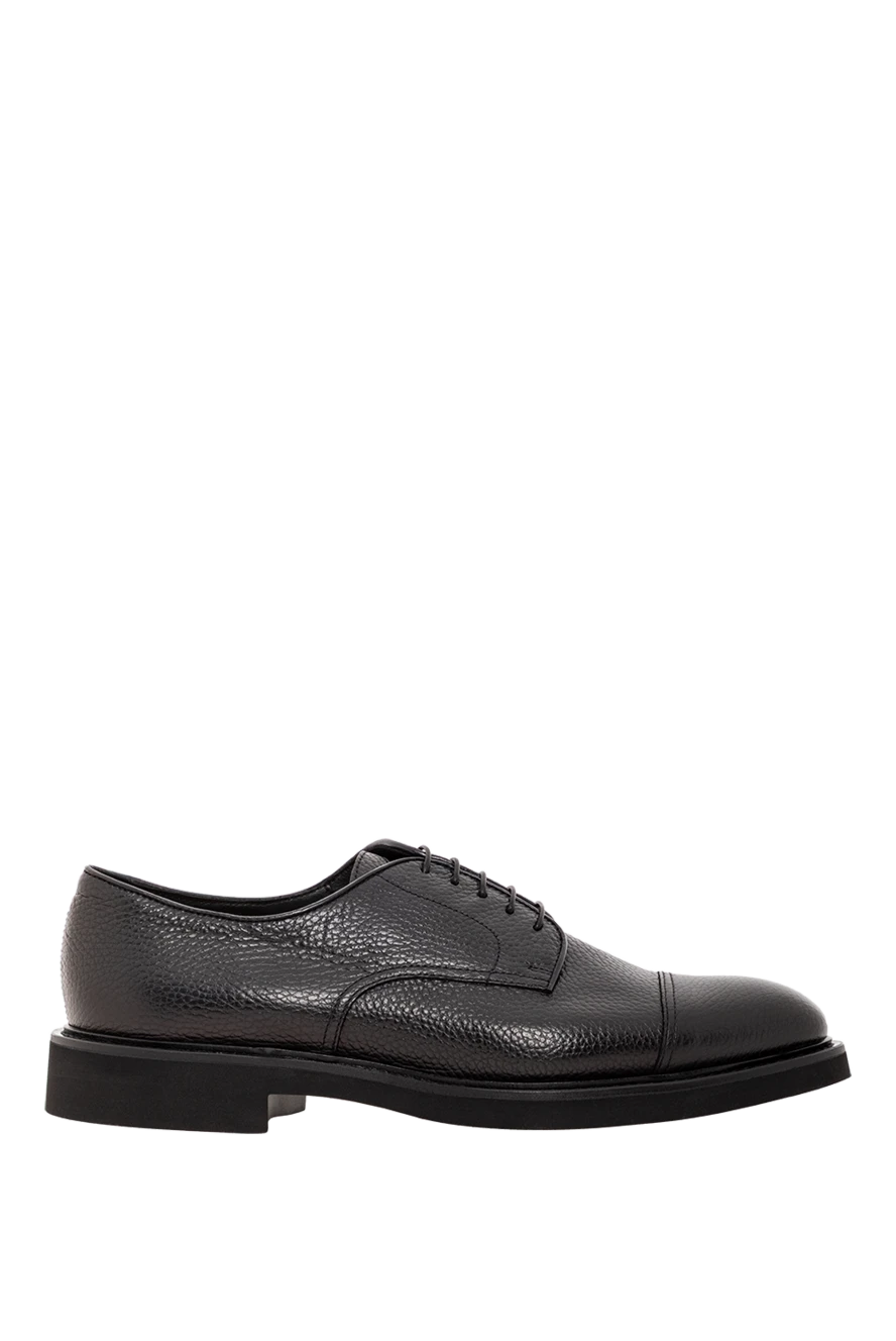 Doucal`s чёрные дерби из зернистой кожи с закрытой шнуровкой 190900 - фото 1