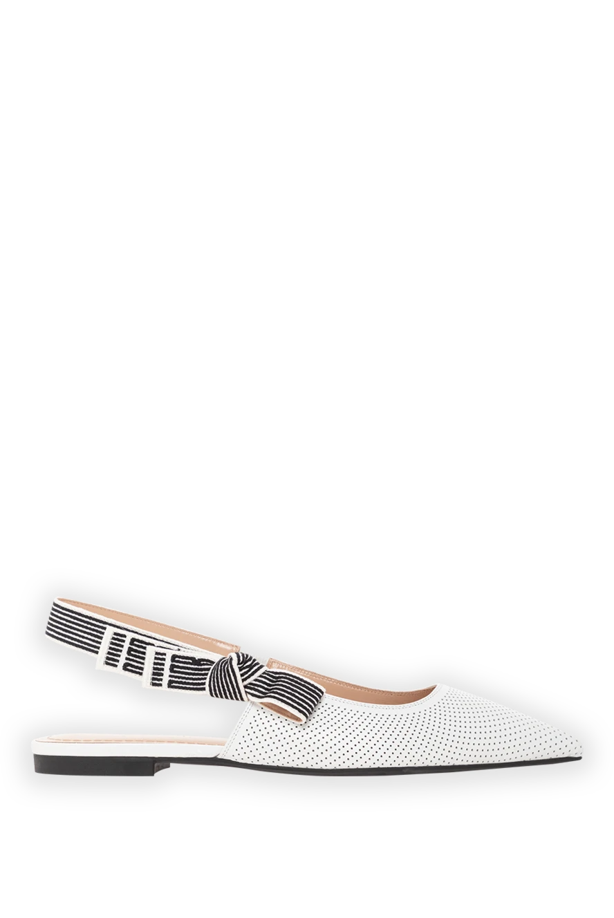 Dior туфлі-слінги з перфорованої шкіри з контрастними вставками 190937 - фото 1