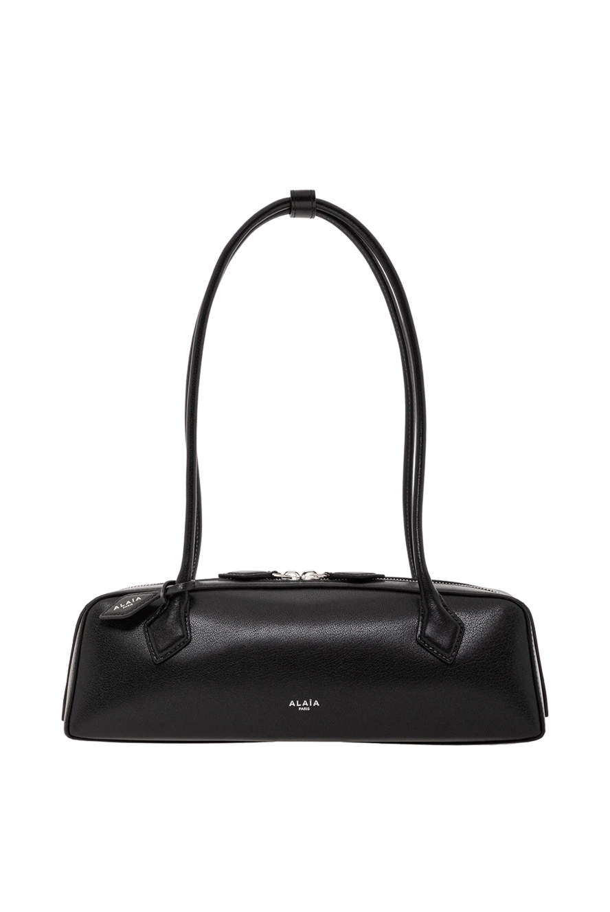 Alaia le teckel women's black goat leather shoulder bag 191000 - photo 1