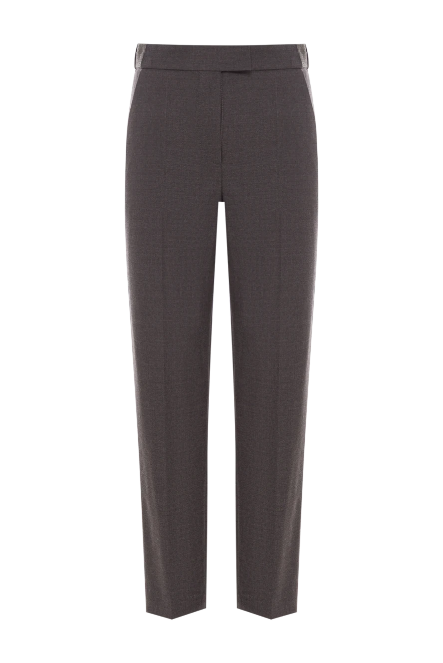 Brunello Cucinelli штани універсального крою в темно-сірому тоні 191323 - фото 1