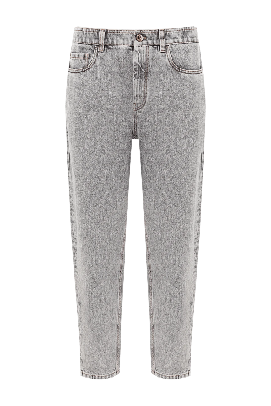 Brunello Cucinelli basic cotton jeans with tapered legs 191327 - photo 1