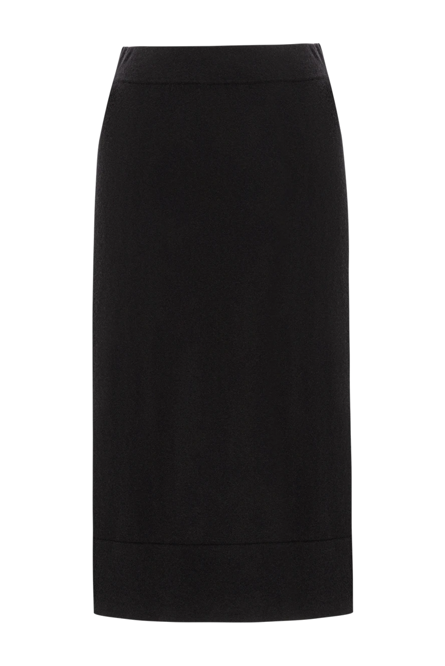 Brunello Cucinelli кашемірова спідниця міді в строгому силуеті без деталей 191341 - фото 1