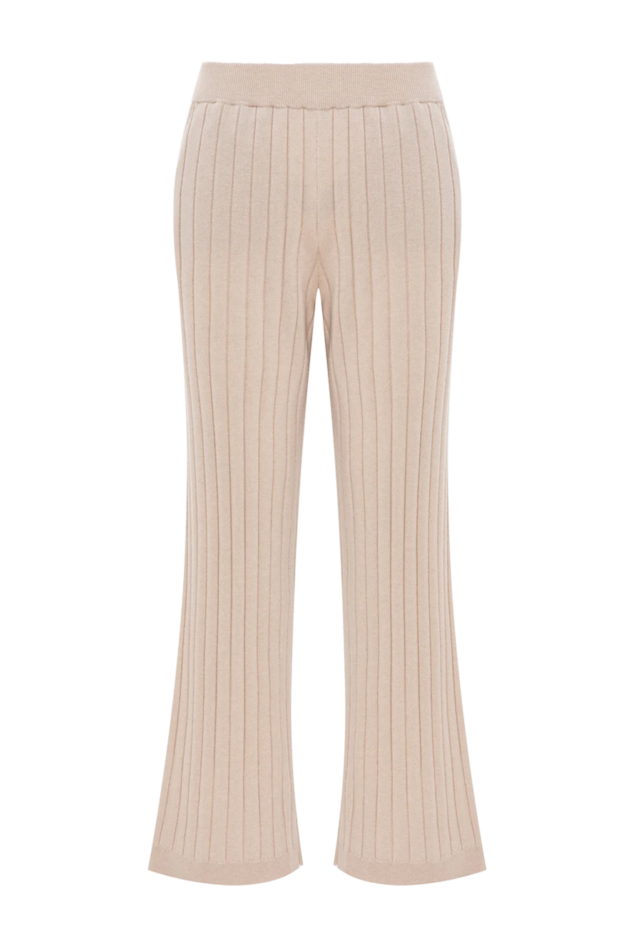 Brunello Cucinelli кашемірові брюки в рельєфний рубчик з м'яким поясом. 191348 - фото 1