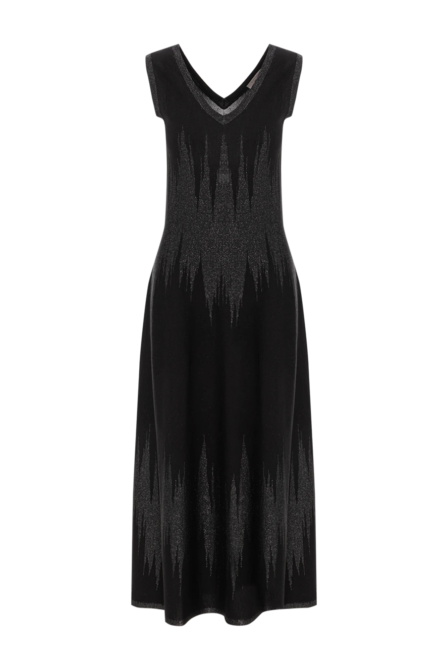 D.Exterior елегантна чорна сукня з текстурою та геометричним малюнком. 191372 - фото 1