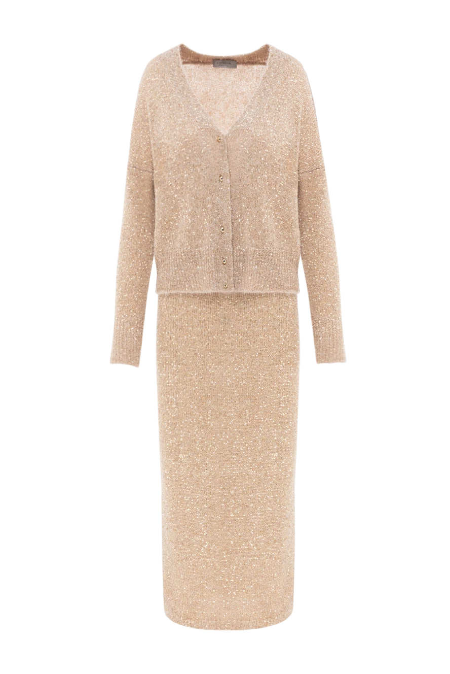 D.Exterior a skirt and cardigan set with a golden shimmer 191394 - photo 1