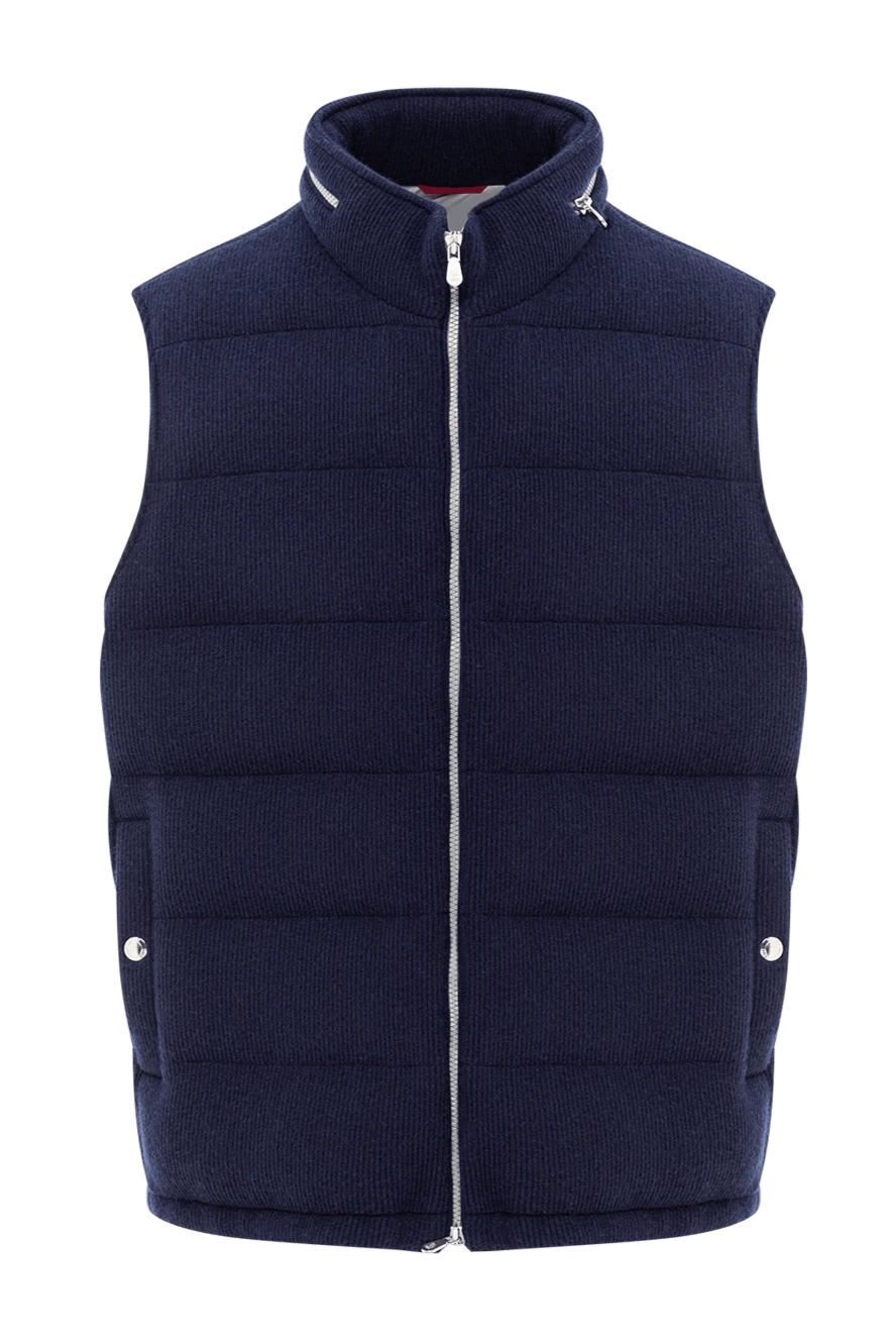 Brunello Cucinelli жилет из мягкого кашемира с карманами на кнопках 191403 - фото 1