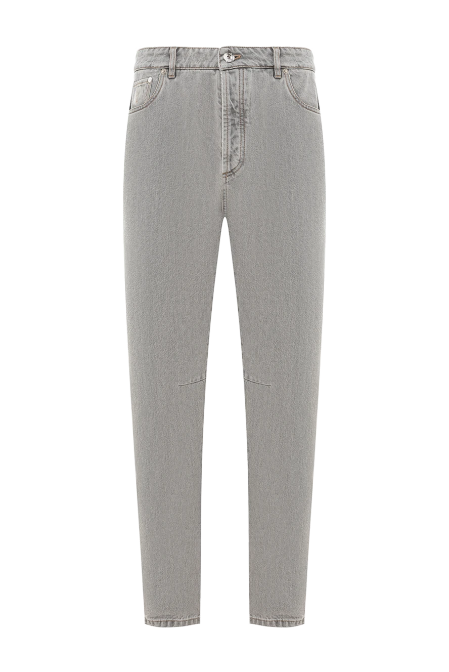 Brunello Cucinelli світлі джинси з рівномірним варінням та акуратною кромкою 191453 - фото 1