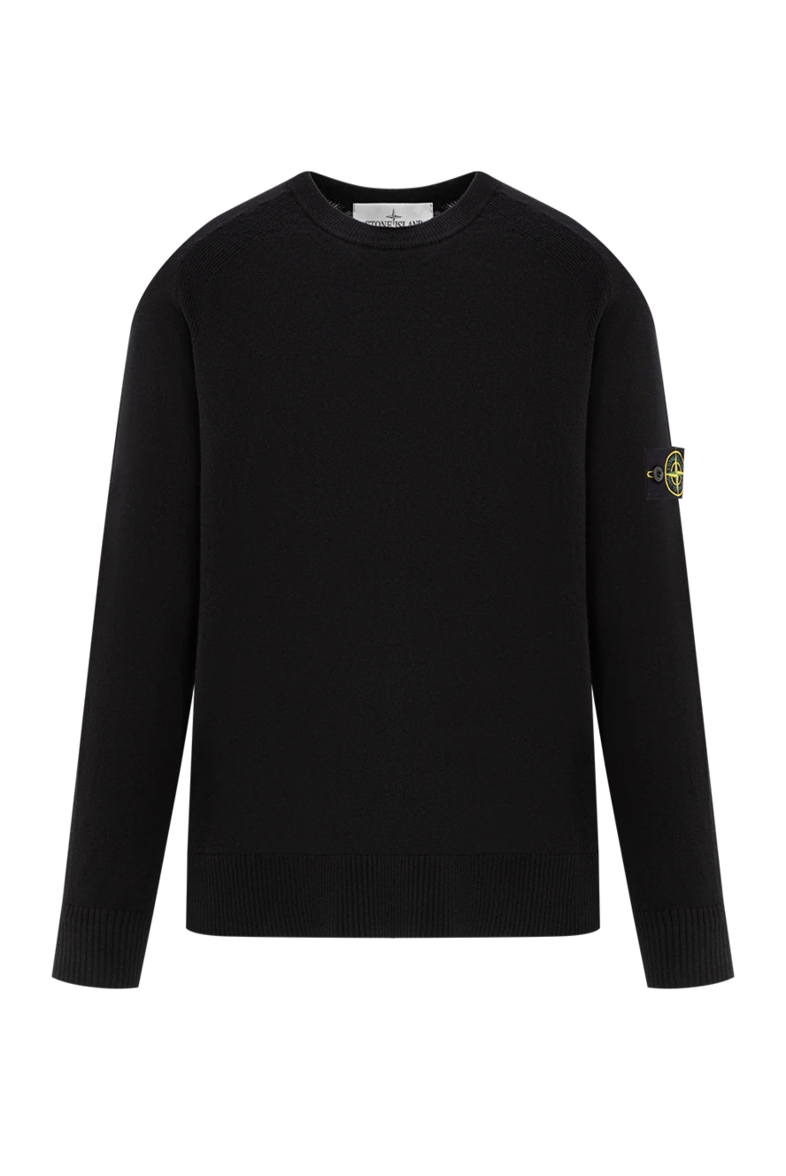 Stone Island вязаный джемпер с круглым вырезом из лёгкой шерсти джилонг 191624 - фото 1