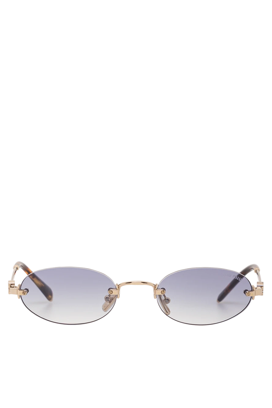 Miu Miu солнцезащитные женские очки без оправы овальные с градиентными линзами 191665 - фото 1
